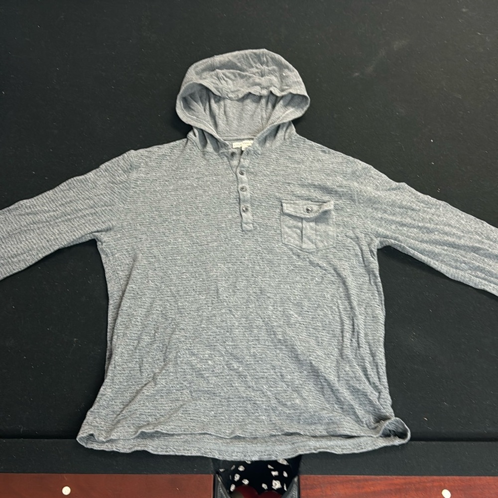 Hooded, gray shirt from Calvin Klein